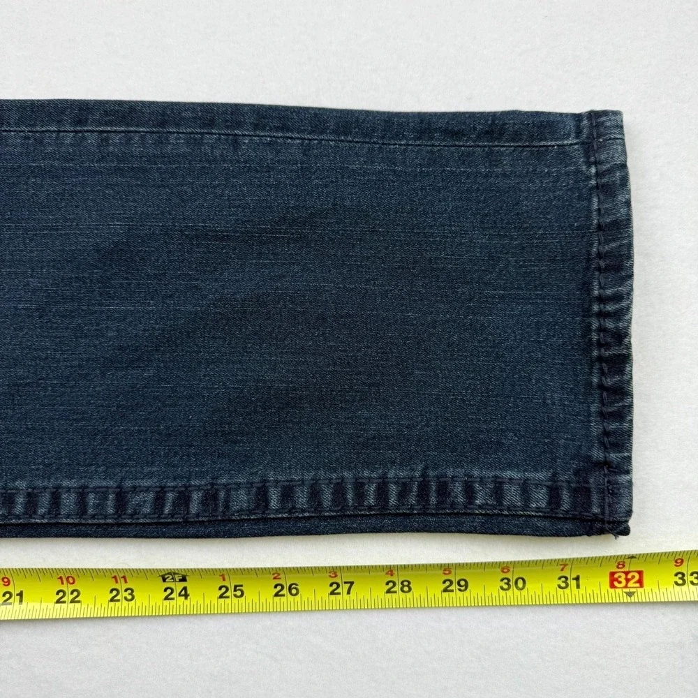 True Religion Men's Geno Relaxed Slim Big T Blue Denim Jeans 36x32 NWT $199.00